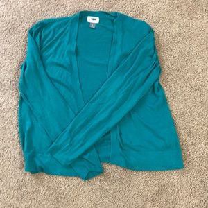 Turquoise open Old Navy cardigan
